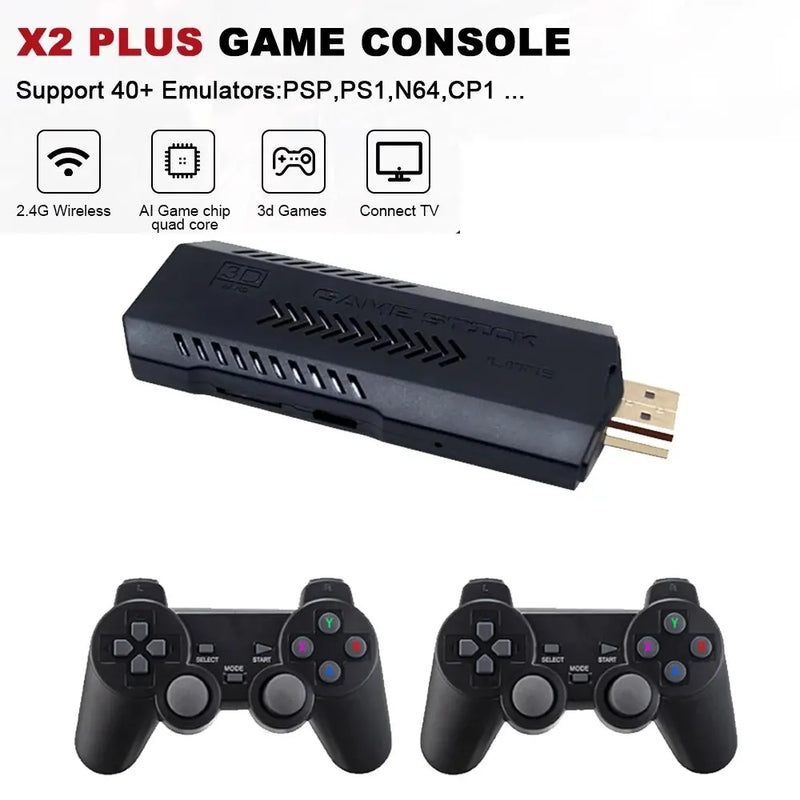 Video Game RETRO Plus 256G - 50000 Game - Controle Wireless